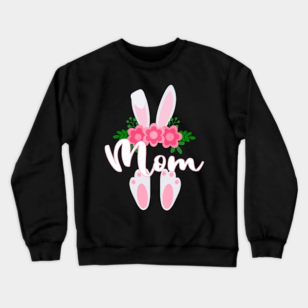 CUTE EASTER MOM BUNNY FOR HER Crewneck Sweatshirt by KathyNoNoise